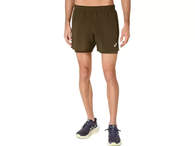 ASICS SILVER 2N1 5IN SHORT ASICS SILVER 2N1 5IN SHORT