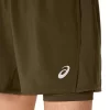 ASICS SILVER 2N1 5IN SHORT ASICS SILVER 2N1 5IN SHORT