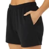 Pantaloni scurți French Terry de 5 inch pentru femei Pantaloni scurți French Terry de 5 inch pentru femei