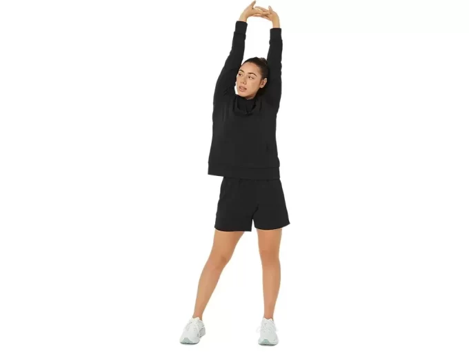 Pantaloni scurți French Terry de 5 inch pentru femei Pantaloni scurți French Terry de 5 inch pentru femei