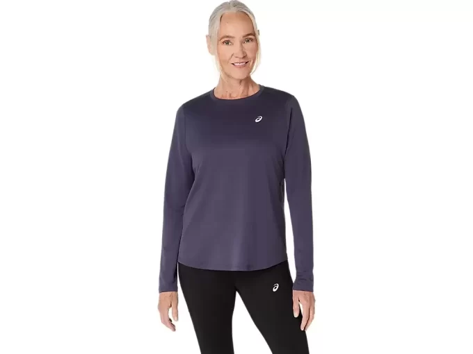 TOP ASICS ARGINTIU CU MÂNECĂ LUNGĂ