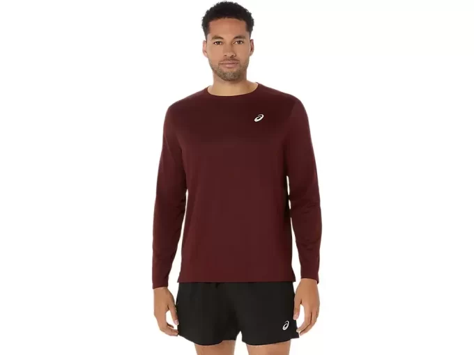 TOP ASICS ARGINTIU CU MÂNECĂ LUNGĂ