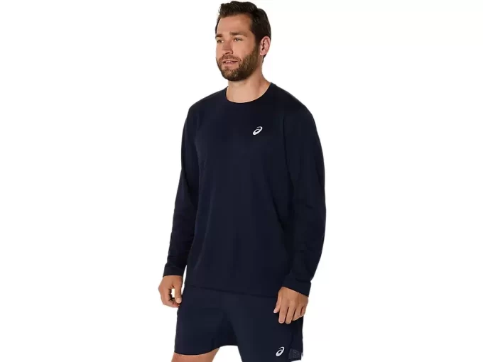 TOP ASICS ARGINTIU CU MÂNECĂ LUNGĂ