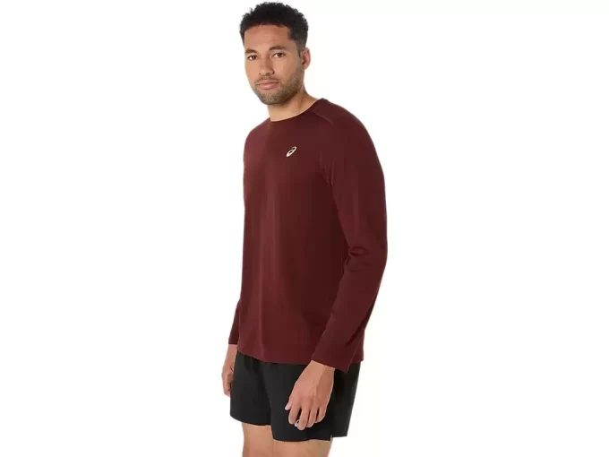 TOP ASICS ARGINTIU CU MÂNECĂ LUNGĂ