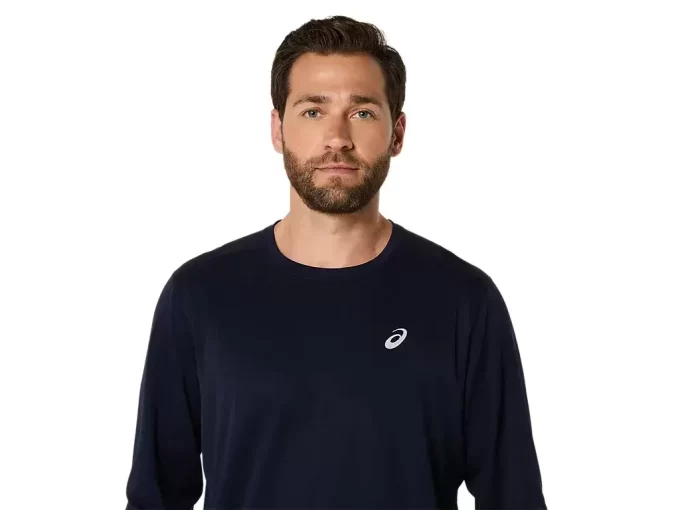 TOP ASICS ARGINTIU CU MÂNECĂ LUNGĂ