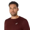 TOP ASICS ARGINTIU CU MÂNECĂ LUNGĂ