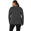 TOP CU MÂNECĂ LUNGĂ PENTRU DAMĂ, COLOR HEATHER TOP CU MÂNECĂ LUNGĂ PENTRU DAMĂ, COLOR HEATHER