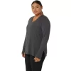 TOP CU MÂNECĂ LUNGĂ PENTRU DAMĂ, COLOR HEATHER TOP CU MÂNECĂ LUNGĂ PENTRU DAMĂ, COLOR HEATHER