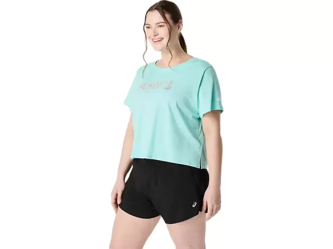 TOP CU MÂNECĂ SCURTĂ ASICS DAISY CROP PENTRU DAMĂ TOP CU MÂNECĂ SCURTĂ ASICS DAISY CROP PENTRU DAMĂ