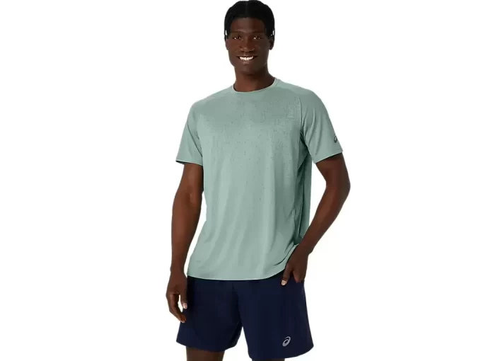 TOP CU MÂNECĂ SCURTĂ JACQUARD ACTIBREEZE TOP CU MÂNECĂ SCURTĂ JACQUARD ACTIBREEZE