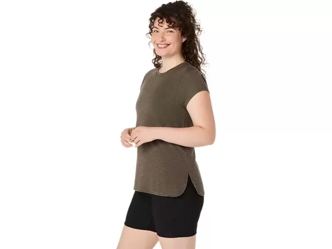 TOP HEATHER CU GÂT ROTUND PENTRU DAMĂ TOP HEATHER CU GÂT ROTUND PENTRU DAMĂ