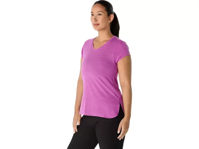 TOP HEATHER CU GÂTELU ÎN V PENTRU DAMĂ TOP HEATHER CU GÂTELU ÎN V PENTRU DAMĂ