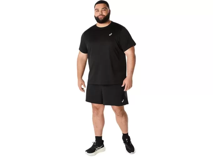 TRICOU ASICS ARGINTIU CU MÂNECĂ SCURTĂ