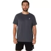 TRICOU ASICS ARGINTIU CU MÂNECĂ SCURTĂ