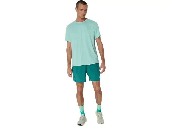 TRICOU ASICS ARGINTIU CU MÂNECĂ SCURTĂ