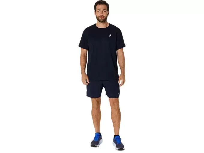 TRICOU ASICS ARGINTIU CU MÂNECĂ SCURTĂ
