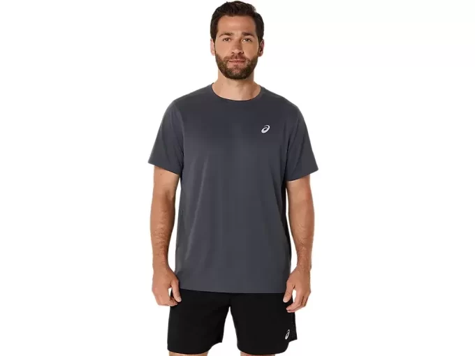 TRICOU ASICS ARGINTIU CU MÂNECĂ SCURTĂ