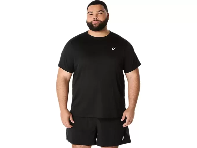TRICOU ASICS ARGINTIU CU MÂNECĂ SCURTĂ