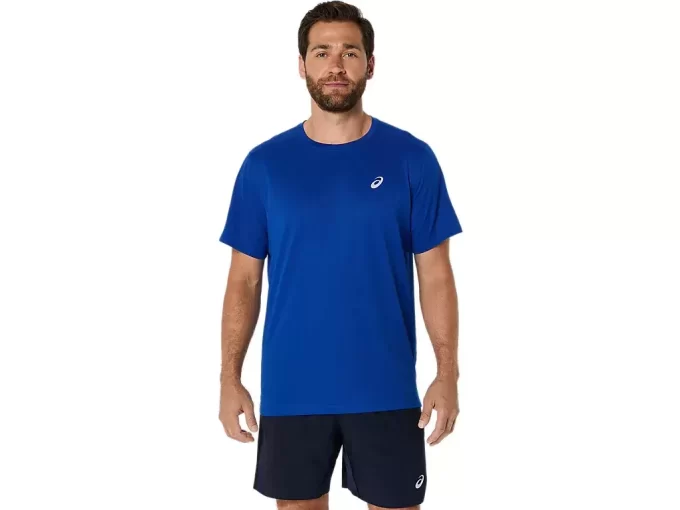 TRICOU ASICS ARGINTIU CU MÂNECĂ SCURTĂ