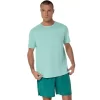 TRICOU ASICS ARGINTIU CU MÂNECĂ SCURTĂ