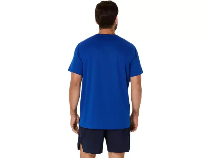 TRICOU ASICS ARGINTIU CU MÂNECĂ SCURTĂ