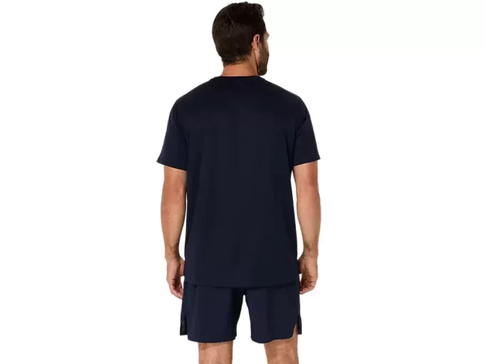 TRICOU ASICS ARGINTIU CU MÂNECĂ SCURTĂ