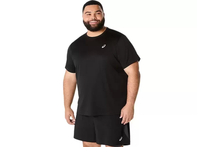 TRICOU ASICS ARGINTIU CU MÂNECĂ SCURTĂ