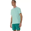 TRICOU ASICS ARGINTIU CU MÂNECĂ SCURTĂ