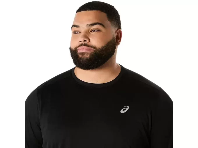 TRICOU ASICS ARGINTIU CU MÂNECĂ SCURTĂ