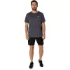 TRICOU ASICS ARGINTIU CU MÂNECĂ SCURTĂ