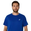 TRICOU ASICS ARGINTIU CU MÂNECĂ SCURTĂ