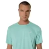 TRICOU ASICS ARGINTIU CU MÂNECĂ SCURTĂ