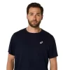 TRICOU ASICS ARGINTIU CU MÂNECĂ SCURTĂ
