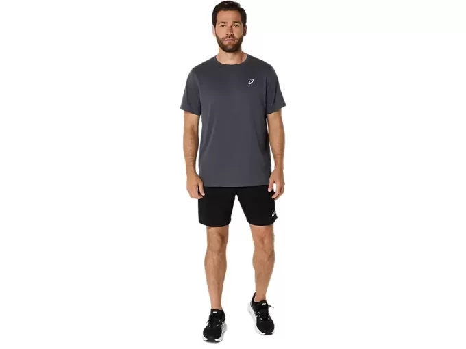 TRICOU ASICS ARGINTIU CU MÂNECĂ SCURTĂ