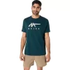 Tricou ASICS cu dungi și mânecă scurtă Tricou ASICS cu dungi și mânecă scurtă