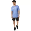 Tricou ASICS cu dungi și mânecă scurtă Tricou ASICS cu dungi și mânecă scurtă