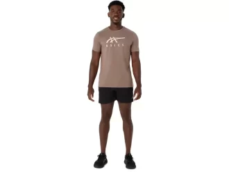 Tricou ASICS cu dungi și mânecă scurtă Tricou ASICS cu dungi și mânecă scurtă