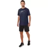 Tricou ASICS cu dungi și mânecă scurtă