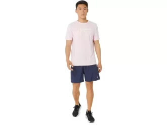 Tricou ASICS cu dungi și mânecă scurtă
