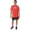 Tricou ASICS cu dungi și mânecă scurtă