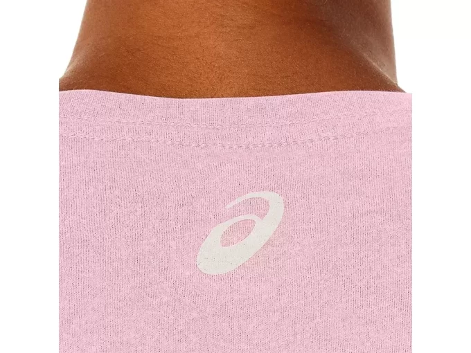 Tricou ASICS cu dungi și mânecă scurtă