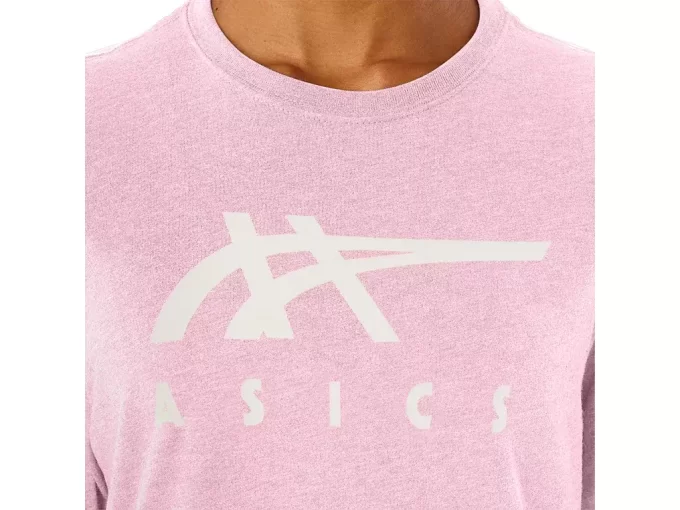 Tricou ASICS cu dungi și mânecă scurtă