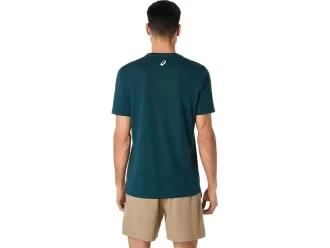 Tricou ASICS cu dungi și mânecă scurtă Tricou ASICS cu dungi și mânecă scurtă