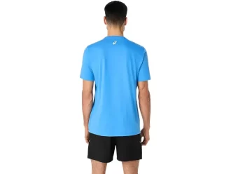 Tricou ASICS cu dungi și mânecă scurtă