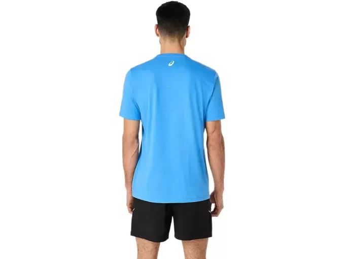 Tricou ASICS cu dungi și mânecă scurtă Tricou ASICS cu dungi și mânecă scurtă