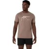 Tricou ASICS cu dungi și mânecă scurtă Tricou ASICS cu dungi și mânecă scurtă