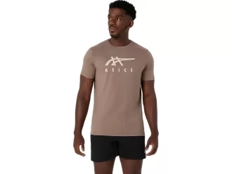 Tricou ASICS cu dungi și mânecă scurtă Tricou ASICS cu dungi și mânecă scurtă