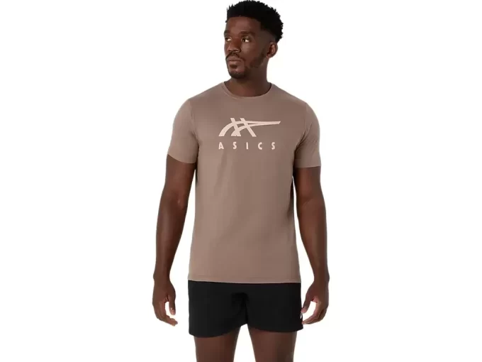 Tricou ASICS cu dungi și mânecă scurtă Tricou ASICS cu dungi și mânecă scurtă
