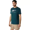 Tricou ASICS cu dungi și mânecă scurtă Tricou ASICS cu dungi și mânecă scurtă