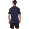 Tricou ASICS cu dungi și mânecă scurtă